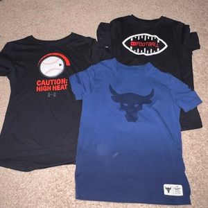 (3) Under Armour Youth Small Tshirts